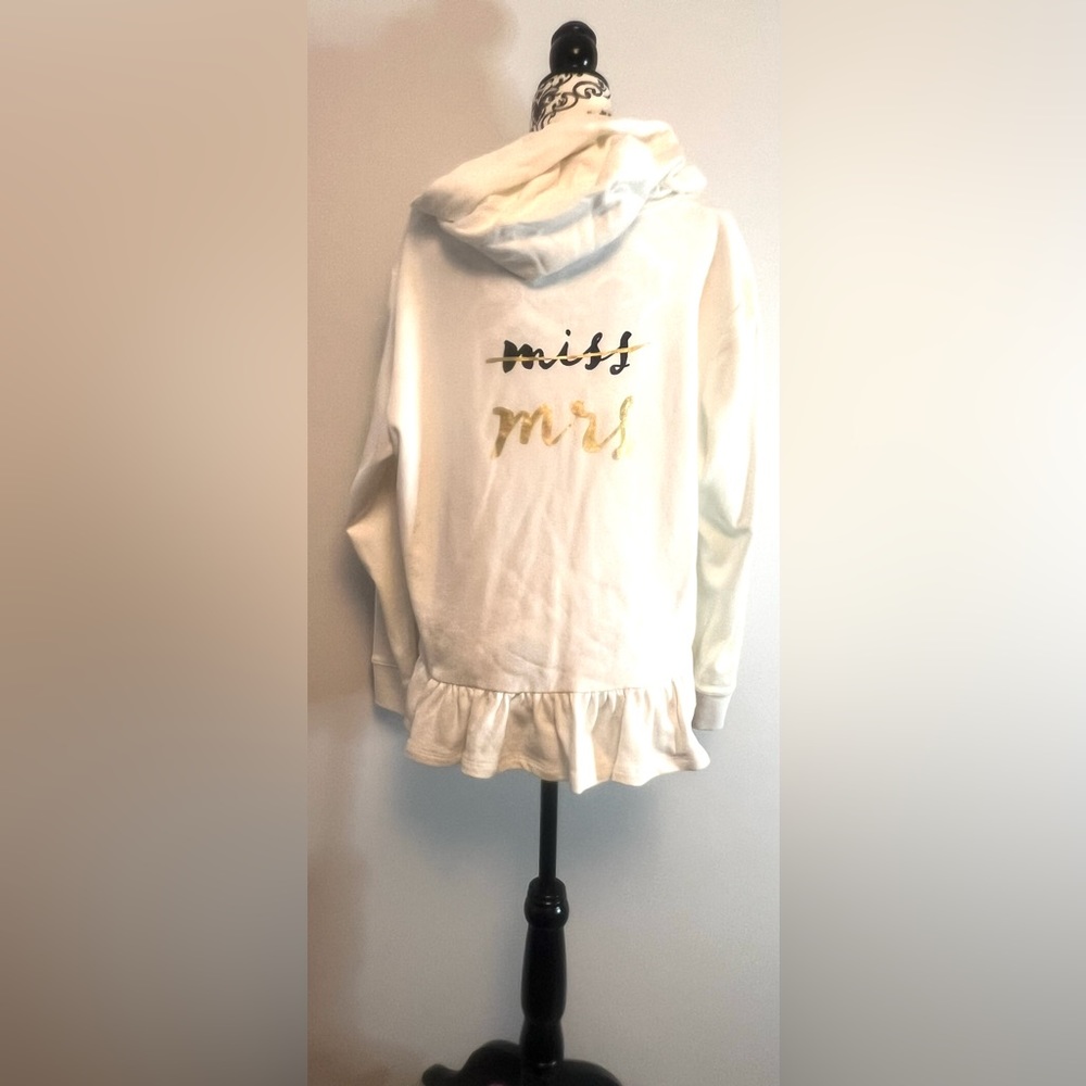 Kate Spade cream hi low wedding hoody